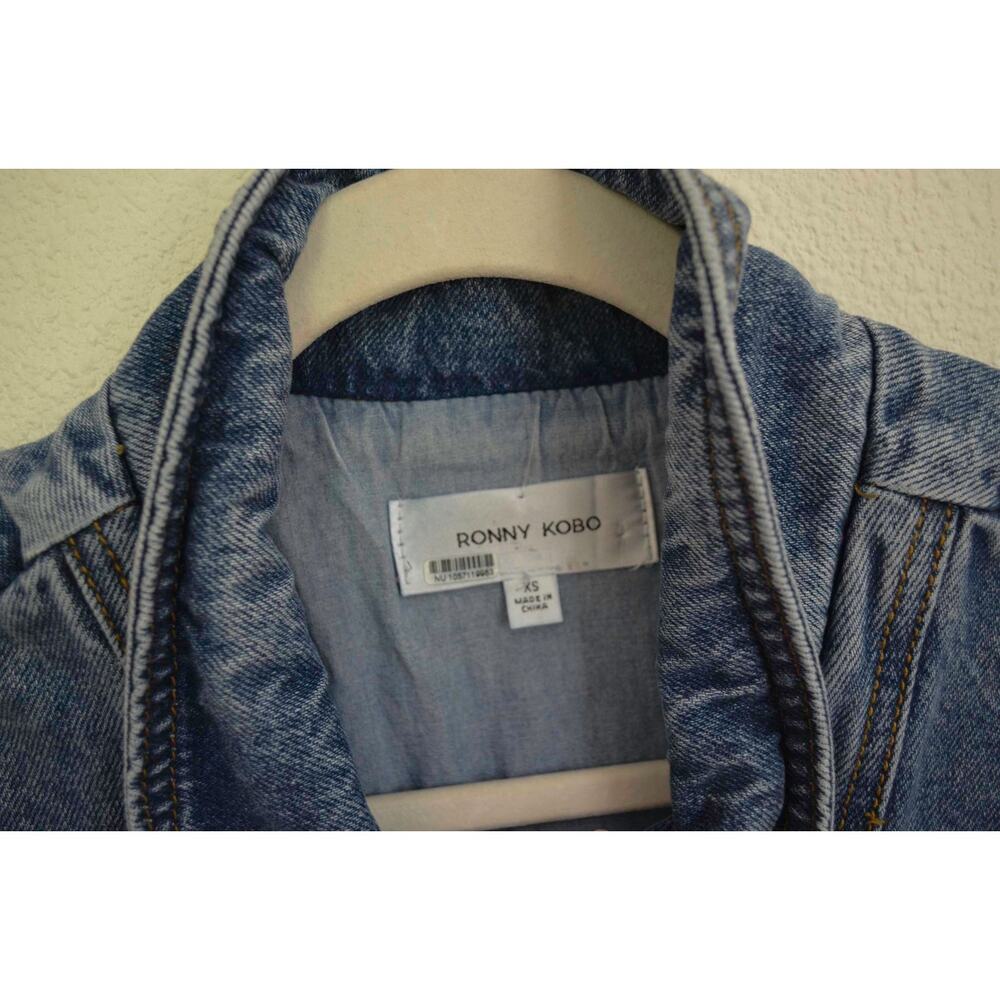 RONNY KOBO Eugene Denim Jumpsuit In Blue Size X Small - Picture 5 of 9